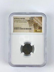 NGC Certified Ancient Roman Empire Constantius II Coin