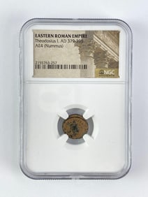 NGC Certified Ancient Eastern Roman Empire Theodosius I Coin