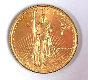 1986 US $10 1/4 oz American Gold Eagle Gold Coin
