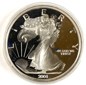 2001 American Silver Eagle 12 oz .999 Fine Silver Round
