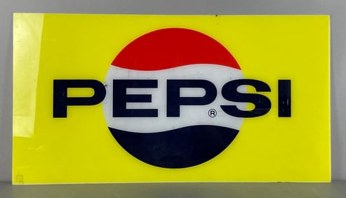 Pepsi Cola Plastic Advertising Sign