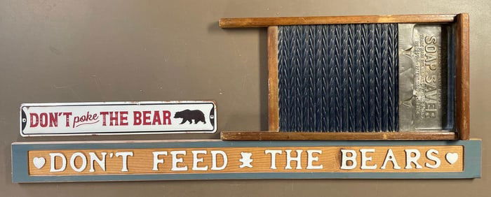 Vintage Soap Saver National Washboard and More