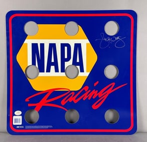 Michael Waltrip Signed Napa Racing Plastic Advertising Sign