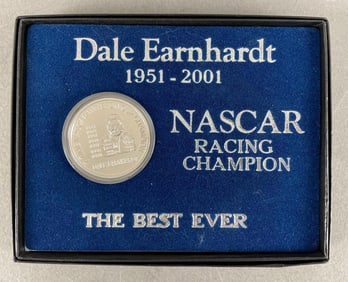 1 Troy Ounce .999 Fine Silver Dale Earnhardt Coin