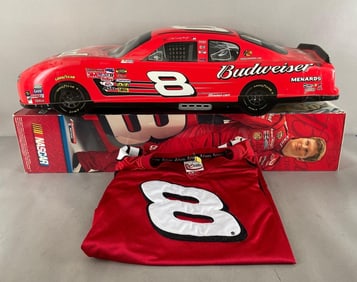 Group of NASCAR Dale Earnhardt Jr. Budweiser Items