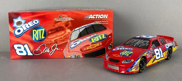 Action Dale Earnhardt Jr Signed Die-Cast Nascar Stock Car