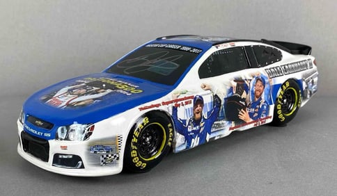 Hamilton Collection Dale Earnhardt Jr Signed Nascar Resin Stock Car