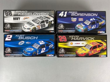 Group of 4 Action Signed Nascar Stock Cars