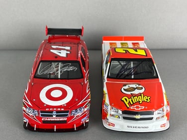 Group of 4 Signed Action Nascar Stock Vehicles