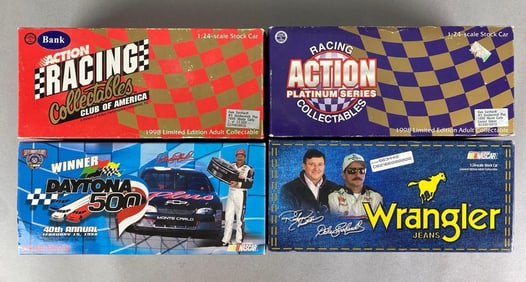 Group of 4 Action Limited Edition Dale Earnhardt Die-Cast Stock Cars
