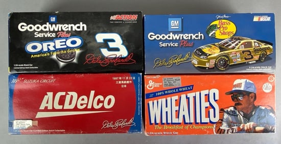 Group of 4 Action Limited Edition Dale Earnhardt Die-Cast Stock Cars