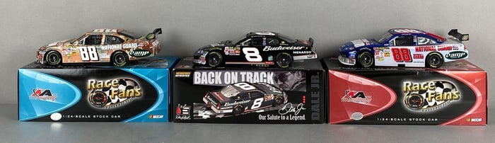 Group of 3 Action Limited Edition Dale Earnhardt Jr NASCAR Stock Cars