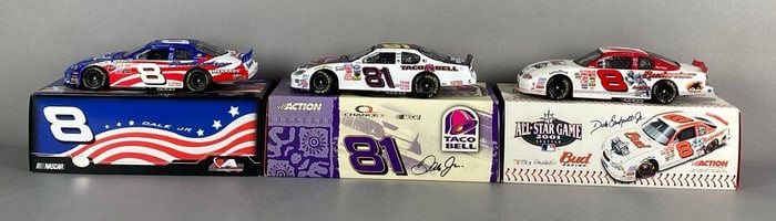 Group of 3 Action Limited Edition Dale Earnhardt Jr NASCAR Stock Cars