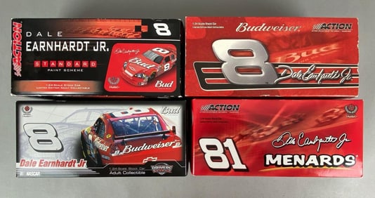 Group of 4 Action Dale Earnhardt JR NASCAR Stock Cars