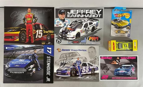 Group of Signed NASCAR Items