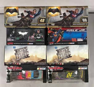 Group of DC Comics NASCAR Die-Cast Cars