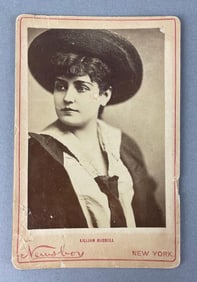 Antique Lillian Russell Newsboy Cabinet Card