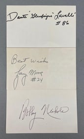Group of 3 Sports Autographs on Paper