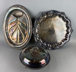 Group of 3 Silver Plated Items