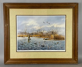 Framed James Hillen Duck Hunter Print No. 89