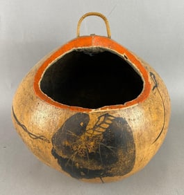Latin America Folk Art Gourd Basket