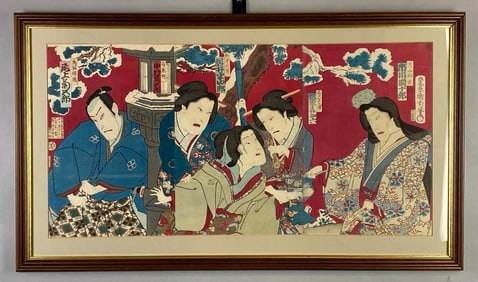 Japanese Woodblock Triptych
