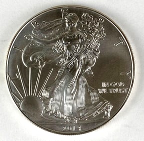 2014 US Mint American Silver Eagle 1 oz .999 Fine Silver
