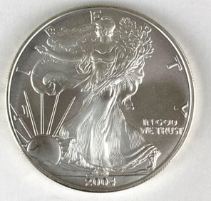 2004 US Mint American Silver Eagle 1 oz .999 Fine Silver