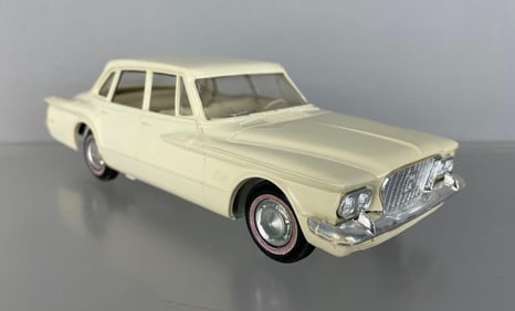 1961 Plymouth Valiant 4 Door Sedan White Dealership Promo Car