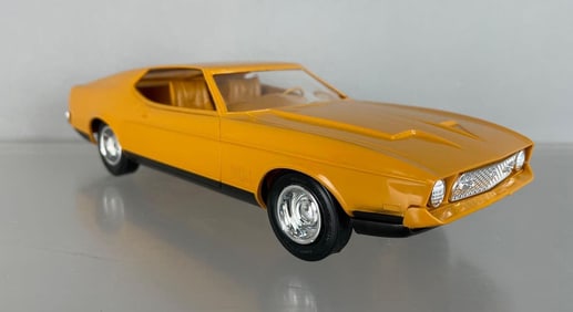 1972 Ford Mustang Fastback Medium Yellow Gold Dealership Promo Car