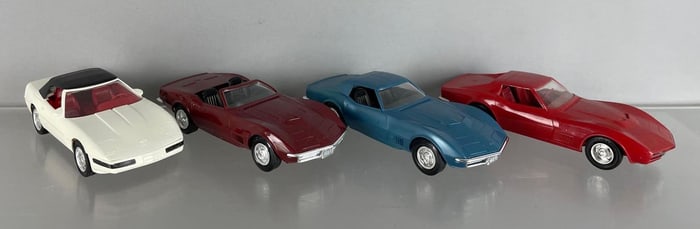 Group of Chevy Corvette Dealership Promo Cars