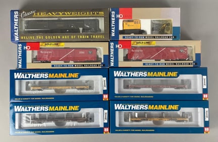 Group of Walthers HO Scale Train Cars