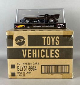 Shipping Box of 4 2014 Mattel Hot Wheels Batman Returns Batmobiles