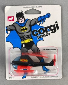 1976 Corgi Junior 78 Batcopter Die-Cast Vehicle