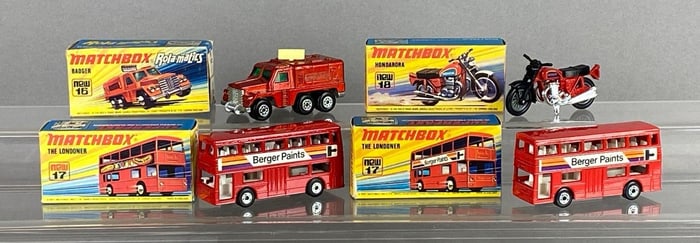 Group of 4 Matchbox Die-Cast Vehicles