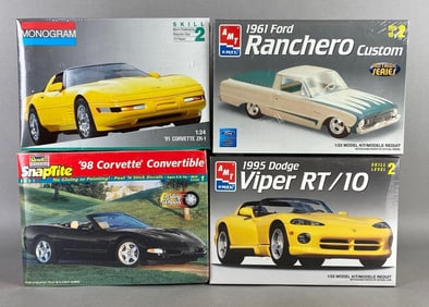 Group of 4 Factory Sealed Vehicle Model Kits