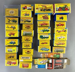 Group of Empty Matchbox Vehicle Boxes