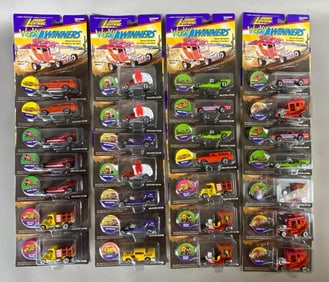 Group of 20+ Johnny Lightning Wacky Winners Die-Cast Vehicles