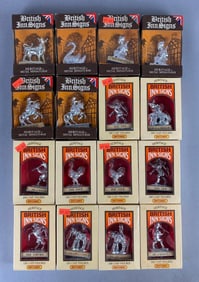 Group of 16 Matchbox Heritage British Inn Signs Metal Minatures