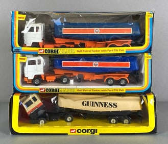 Group of 3 Corgi Die-Cast Tanker Trucks
