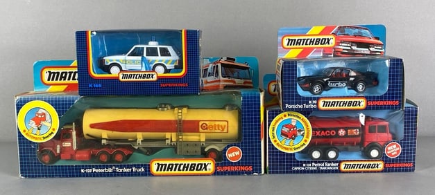 Group of 4 Matchbox Superkings Die-Cast Vehicles