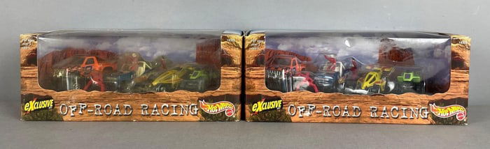 Group of 2 Mattel Hot Wheels Off-Road Racing Exclusive Die-Cast Sets