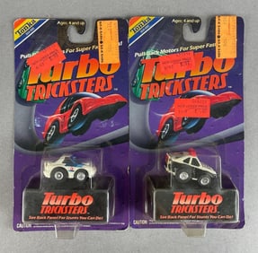 Group of 2 Tonka Turbo Tricksters Pull-Back Cars