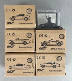Group of Danjaq James Bond 007 Die-Cast Cars
