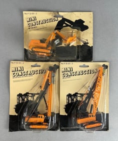 Group of Mini Construction Die-Cast Equipment