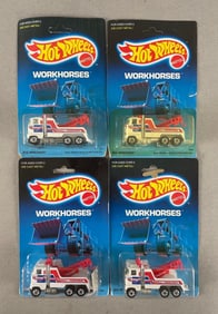 Group of 4 Mattel Hot Wheels Workhorses Die-Casts