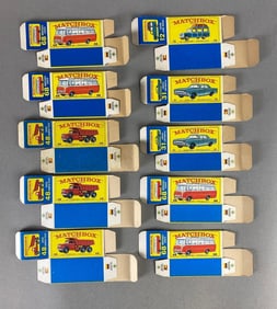 Group of 10 Matchbox Type E Boxes