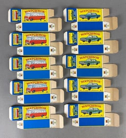 Group of 10 Matchbox Type E Boxes