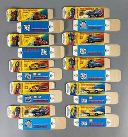 Group of 10 Matchbox Type I Boxes