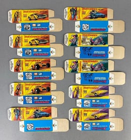 Group of 10 Matchbox Type I Boxes